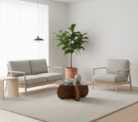 Table basse pliable moderne et écologique pour salon, qualité export personnalisée, mobilier d'intérieur en bois de chêne massif OEM ODM, mobilier de maison haut de gamme