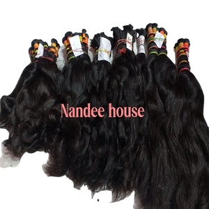 ผมต่อแบบชาวเปรูสีดำธรรมชาติผมแบบม้วนผมสไตล์แอฟโฟ/เรมี่แบบไม่ผ่านกระบวนการ - Product Image 2