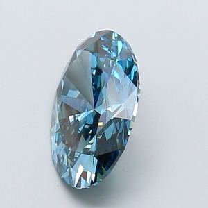 Diamant ovale CVD de 2,42 carats, cultivé en laboratoire, couleur bleu vif fantaisie, clarté VS1, polissage excellent, pierre précieuse de luxe premium, pierre non montée - Product Image 3