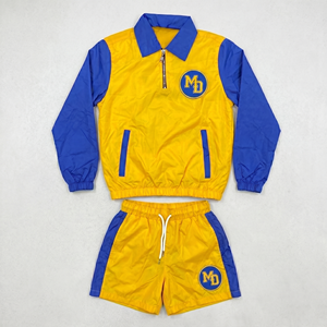 Conjuntos de Pantalones Cortos de Nailon 2026, Trajes Deportivos Cortavientos para Hombre, Conjunto de 2 Piezas, Pantalones Cortos de Nailon, Manga Larga, Ropa Deportiva de Calle, Trajes Deportivos de Nailon para Hombre - Product Image 1