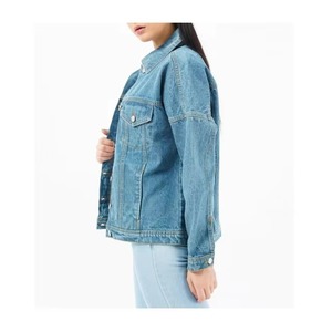 Solid Color Ripped Women <b>Denim</b> Jacket Cropped Casual <b>Coat</b> Breathable Outdoor <b>Denim</b> Jacket Custom Logo OEM Supplier - Product Image 5