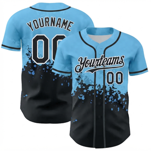 Maillot de baseball unisexe imprimé respirant et à séchage rapide 100 % polyester personnalisable écologique antibactérien absorbant la transpiration - Product Image 4