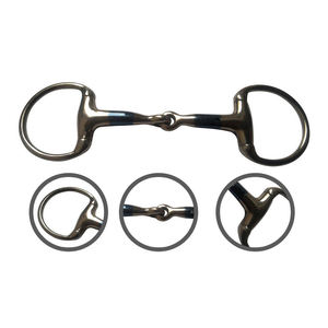 Bocados para Caballos Personalizados con Logotipo Grabado Láser, de Acero Inoxidable Bicolor, con Anillo Suelto, para Otros Productos Ecuestres - Product Image 5