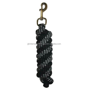 Venta caliente Premium Horse Equipment Nylon Poliéster Caballo Cuerda de plomo Color personalizado Racing Knitted PP Cuerda de plomo - Product Image 5