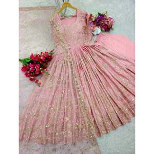 ชุดราตรีดีไซน์เนอร์สง่างามและหรูหรา dupatta ที่สวยงามสำหรับงานปาร์ตี้ - Product Image 5