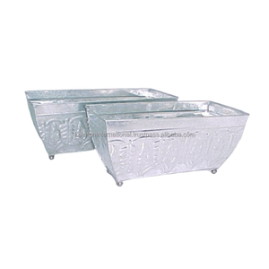 Jardinières à fleurs en métal de luxe Ensemble de plantes design de trois pièces pour accessoires de Pot floral décoratif de jardin de restaurant - Product Image 2