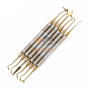 6 PCS Stainless Steel Dental Composite <b>Resin</b> Filling Spatulas <b>Kit</b> Filler Instruments Set for General Surgery - Product Image 3