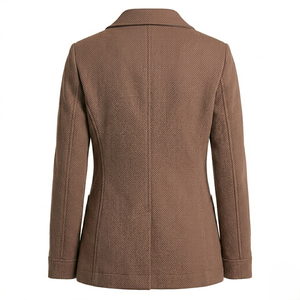 Chaqueta Larga de Algodón y Elastano para Mujer, Estilo Overshirt Casual, OEM ODM - Product Image 4