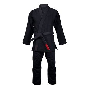 Bolton <b>Blue</b> Judo Gi Uniform 100% Cotton Adult Unisex Martial Arts Wear Black Belt Set Durable Plain Dyed Loose Fit 160g - Product Image 4