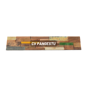 PANGESTU Plancher en bois de teck recyclé au design minimaliste, épaisseur 15 mm, écologique, utilisation intérieure/extérieure, usage commercial - Product Image 1