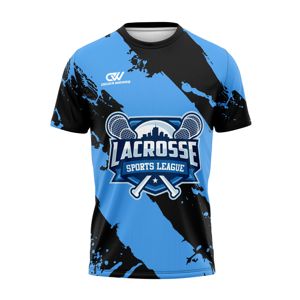 Uniforme de Club Personalizado OEM, Camiseta de Entrenamiento de Secado Rápido de Poliéster, Camiseta de Lacrosse Sublimada para Equipo, Fabricante Mayorista - Product Image 1