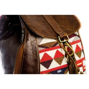 LW Luxury Handmade Leather <b>Backpack</b> Women Custom Vintage New Design Travel Bag Logo Cotton Lining Portable Dress Style Summer - Product Image 4