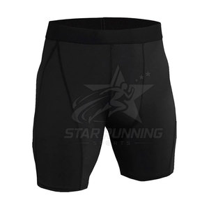 Wholesale Best Selling Premium Quality Elastic Waist Solid Casual <b>Compression</b> <b>Shorts</b> <b>Men</b> Canvas Plain Dyed OEM Service - Product Image 2