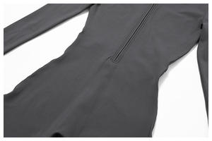 <b>Top</b> Quality Wholesale Women's Long Sleeve Zip Front Yoga Jumpsuit <b>One</b> Piece Fitness Bodysuit Stretch Workout Activewear Romper - Product Image 3