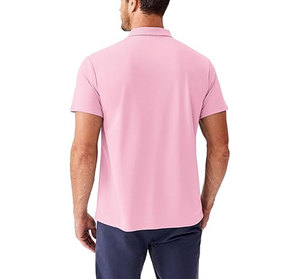 Camisetas de Golf para Hombre de Secado Rápido, Manga Corta, Cuello Camisero, Corte Ajustado, Estampado Casual, Elegante, 100% Algodón, Antiarrugas, Polos - Product Image 3