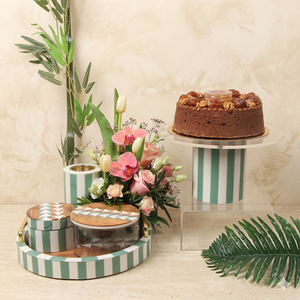 Juego de Quemadores Bakhoor con Incrustaciones de Madera Redondeadas, Regalos de Ramadán Perfumados de Jazmín, Fresa Bergamota, Océano - Product Image 1