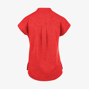 Haut de tenue infirmière pour femme, nouvelle collection, tricoté, col design, personnalisable, uni, haute qualité, usage hospitalier - Product Image 3