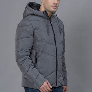 Blousons matelassés à capuche personnalisés brodés en gros, faible MOQ, imperméables, écologiques, fournisseur pour marques de streetwear, hiver - Product Image 3