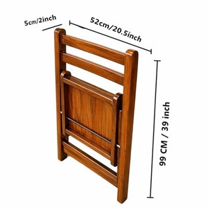 Premium Teak Wood <b>Folding</b> <b>Step</b> <b>Stool</b> | Handcrafted Wholesale | Moradabad - Product Image 3