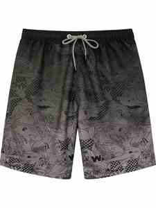 Shorts de Baño para Hombre con Estampado de Langosta Azul, Cierre con Cordón, Secado Rápido, Estilo Casual - Product Image 4