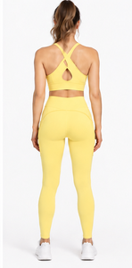 Cross Back Sports Bra <b>Women</b> High Impact Padded Yoga Workout Crop Top Breathable Gym Fitness Running Quick Dry Stretch Sports - Product Image 4