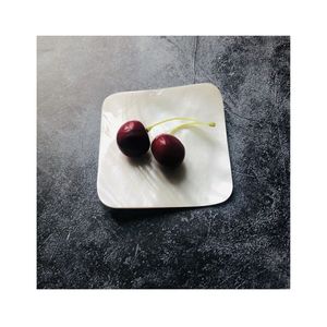 Plato Vintage de Nácar: Plato Iridiscente para Servir Caviar, Cuadrado y Redondo de 10cm y 13cm, Disco de Nácar, ¡Gran Venta 2026 para Fiestas! - Product Image 1