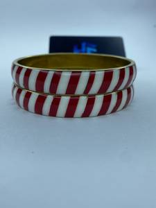 Fashion Ethnic Jewelry <b>Resin</b> Brass Anti-Tarnish Lightweight Bangles for Women Party Occasion - Product Image 1