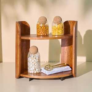 Affordable Wooden Display Rack for Kitchen Storage, <b>Spice</b> <b>Jars</b>, Crockery, Decorative Accessories and Small Household Items - Product Image 2