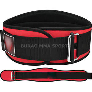 เข็มขัดยกน้ำหนักสำหรับการฝึกซ้อมในยิม เข็มขัดพยุงรับน้ำหนักสำหรับมืออาชีพ โดย BURAQ MMA SPORTS - Product Image 1