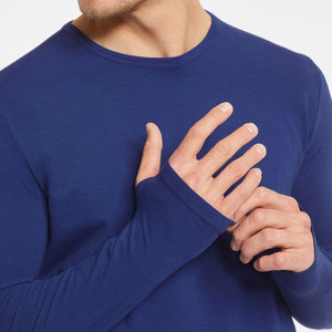 Camiseta Informal Cómoda de Manga Larga 100% Algodón para Hombre, Tela Suave, Corte Regular, Personalizada - Product Image 6