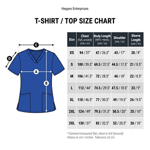 Blusa Médica Unisex Azul Rey con Cuello en V y Bolsillos Delanteros al por Mayor - Product Image 6