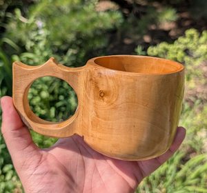 Taza de Senderismo Kuksa de Madera de Lujo para Exteriores, Estilo Moderno, Alta Calidad, Diseño Personalizado con Logotipo, Ligera, Ecológica, para Fiestas y Senderismo - Product Image 5