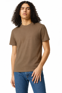 Camiseta de Manga Corta Casual para Hombre, Marca AMY, 100% Algodón, Cuello Redondo, Corte Regular, Frente Liso, Bordado Personalizado, Transpirable - Product Image 3