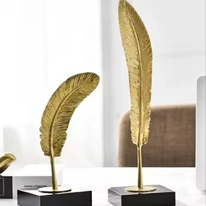 Unique Metal Sculpture Modern Art Figurine <b>Decorative</b> Showpiece Home Living Room <b>Table</b> <b>Decor</b> Elegant Accent - Product Image 1