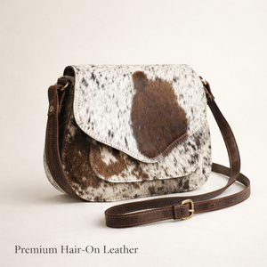 Handcrafted Hair-On Genuine Leather Crossbody Bag | Stylish Cowhide Pattern Shoulder Sling Bag for Women, Durable Designer Purse - Product Image 2