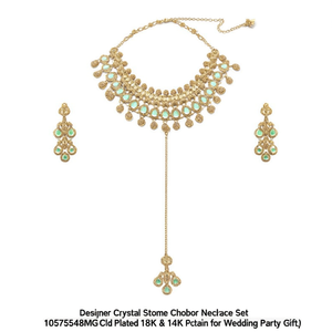 Conjunto de Collar de Gargantilla con Piedras de Cristal de Diseño 10575548MG, Chapado en Oro de 18K y 14K, para Regalo de Boda o Fiesta - Product Image 2