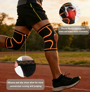Genouillères Souples et Respirantes Coexistence, Réglables, Antidérapantes, avec Éponge Épaisse de Soutien, pour Volleyball, Basketball, Entraînement, Unisexe, Toutes Tailles - Product Image 1