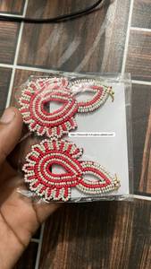 Pendientes Colgantes Unisex de Moda con Diseño de Bordado Multicolor, Joyería de Cuentas de Semillas de Moda en Oferta para Fiestas, Tamaño Personalizado - Product Image 4