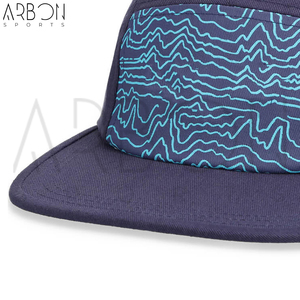 Casquette de baseball 5 panneaux bleu marine, streetwear, logo personnalisé, confortable, qualité supérieure, tendance, durable, pour hommes et femmes - Product Image 5