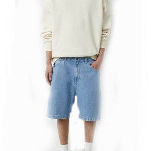 <b>Cargo</b> Denim Men <b>Shorts</b> Streetwear Distressed Baggy Multi Pocket Cotton Breathable Summer High Waist <b>Shorts</b> - Product Image 2