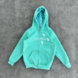 Conjunto de Sudadera con Capucha y Pantalones Deportivos de Felpa Gris Oscuro VDNRY DEPT, Ropa Deportiva con Estampado de Logotipo Gráfico y Mangas Tribales - Product Image 6