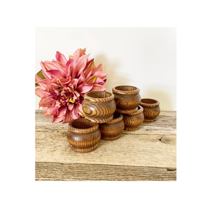 Porte-serviettes multifonctionnel en bois et en forme de cercle, accessoires de décoration pour table basse, café, restaurant et maison - Product Image 6
