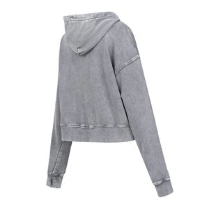 Nueva sudadera corta con capucha para mujer, elegante y moderna, de manga larga, tela suave y transpirable, informal, para gimnasio y entrenamiento. - Product Image 4