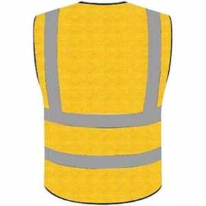 Unisex High Visibility Reflective Safety <b>Vest</b> Multi Pocket Breathable Construction Engineer Workwear <b>Utility</b> <b>Vest</b> - Product Image 2