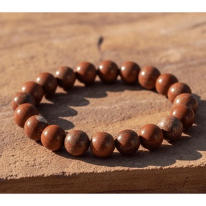 Handcrafted <b>Red</b> Jasper Beaded <b>Bracelet</b>-Natural Healing Crystal Gift & Party Accessory - Product Image 1