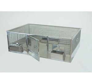 Jaula de acero inoxidable para codornices 900 x 600 x 300 mm, unidad de alojamiento para aves para avicultura, cría de aves pequeñas, uso en investigación. - Product Image 4