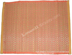 Classic Bamboo cotton fiber Eco-Friendly Handmade 6-Piece Dining Mat & <b>Placemats</b> Set Designer - Product Image 4