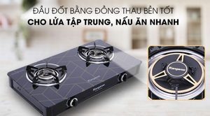 Glass surface LPG Gas Cooktops with Magneto Ignition Gas Stove Made in Vietnam Double burner Cooker Stove Double Kitchen - Product Image 4