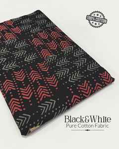 Tela de algodón modesta con un patrón impreso único, ideal para trajes de algodón y minivestidos de algodón. Compre al mejor precio de un proveedor indio. - Product Image 5