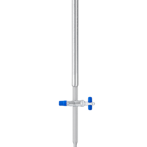 Burette de laboratoire de classe B avec robinet à clé en PTFE à orifice droit, verrerie volumétrique pour titration chimique - Product Image 2